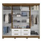 Guarda Roupa Áries Sem Espelho Com 8 Portas Naturale Branco T