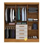 Guarda Roupa Arizona 6 Portas 4 Gavetas Tcil Cinamomo Off Whi