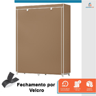 Guarda Roupa Armário Dobrável Organizador de Roupas 156x96cm