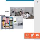 Guarda Roupa Armário Organizador De Roupas Dobrável Portátil