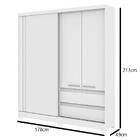 Guarda Roupa Armário Roupeiro Cabideiro Condor Quarto 3 Porta