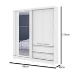 Guarda Roupa Armário Roupeiro Cabideiro Condor Quarto 3 Porta