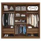 Guarda Roupa Armário Roupeiro Casal Mdf 3 Portas De Correr 4