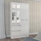 Guarda Roupa Armário Roupeiro Maragogi Quarto 4 Portas Espelh