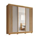 Guarda-roupa Atenas Com Espelho 6 Portas 4 Gavetas Salleto Ci