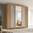 Guarda-roupa Atenas Com Espelho 6 Portas 4 Gavetas Salleto Ci