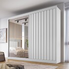 Guarda-roupa Atlanta 2 Portas 4 Gavetas Com Espelho Ripado 10