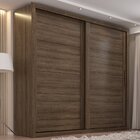 Guarda Roupa Atlantico 2 Portas 6 Gavetas Yescasa Nogueira