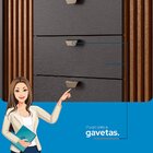 Guarda-roupa Aurora 03 Portas 3 Gavetas Jatobá/grafite