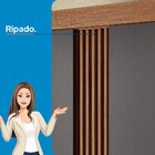 Guarda-roupa Aurora 03 Portas 3 Gavetas Jatobá/grafite