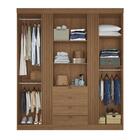 Guarda Roupa Aurora 4.4 Ripado 4 Portas E 4 Gavetas - Santos