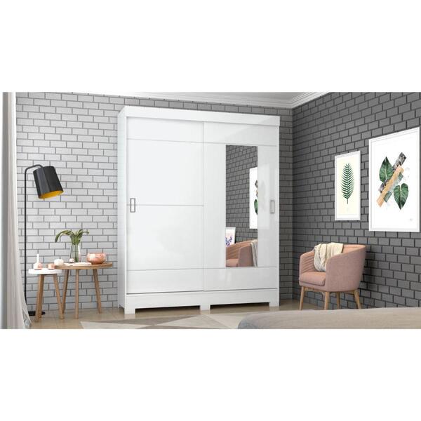 Guarda-roupa B66 02 Portas Deslizantes 02 Gavetas Briz - Bran