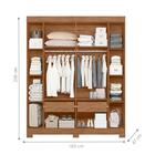 Guarda Roupa Baía Avelã/fendi Metalic