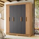 Guarda Roupa Baía Nature/titanium