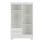 Guarda Roupa Bambole 4 Portas 2 Gavetas Branco - Rodial