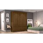 Guarda Roupa Be21 03 Portas 06 Gavetas - Briz - Castanho/cast