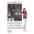 Guarda Roupa Be25 02 Portas 04 Gavetas - Briz - Branco/branco