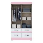 Guarda Roupa Be25 02 Portas 04 Gavetas - Briz - Branco/branco