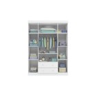 Guarda Roupa Bebê Infantil 4 Portas 2 Gavetas 100% Mdf Elisa