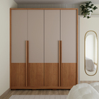 Guarda-Roupa 4 Portas Bege Madrid Caemmun 231,3x178,5x58,5cm