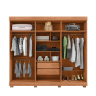 Guarda Roupa 6 Portas Bege Zeus Caemmun 207,2x230x47,5cm