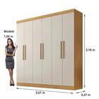 Guarda Roupa Belém 6 Portas 4 Gavetas Valverde Cinamomo Off W