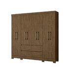 Guarda Roupa Belem 8 Portas 4 Gavetas Castanho Wood