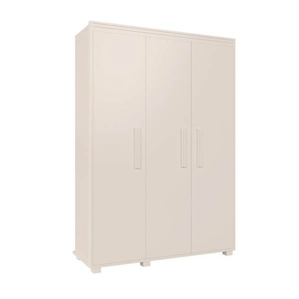Guarda Roupa Belize 3 Portas 1 Gaveta Branco Camas Fênix Bran