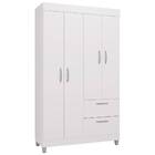 Guarda Roupa Berlim 4 Portas Branco Bnn Decor