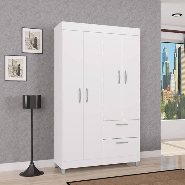 Guarda Roupa Berlim 4 Portas Branco Bnn Decor