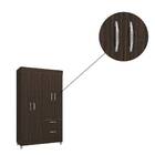 Guarda Roupa Berlim 4 Portas Chocolate Bnn Decor