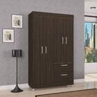 Guarda Roupa Berlim 4 Portas Chocolate Tana Decor