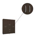 Guarda Roupa Berlim 6 Portas Chocolate Bnn Decor