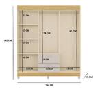 Guarda Roupa Berlim 6 Portas Damasco Off White Bnn Decor
