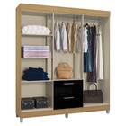 Guarda Roupa Berlim 6 Portas Damasco Preto Tana Decor