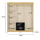 Guarda Roupa Berlim 6 Portas Damasco Preto Tana Decor