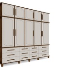 Guarda Roupa Berlim Quarto Casal 5 Portas 12 Gavetas Com Male