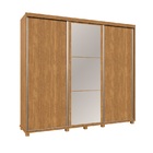 Guarda Roupa Berlin C/espelho 100% Mdf Porta De Correr Fênix