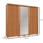 Guarda Roupa Berlin C/espelho Para Quarto De Casal Fenix