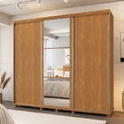 Guarda Roupa Berlin C/espelho Para Quarto De Casal Fenix