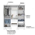 Guarda Roupa Betim Com 6 Portas Flex - Branco/rosa