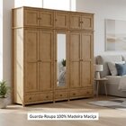 Guarda-roupa Bipartido 10 Portas 3 Gavetas Topázio 100% Madei