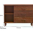 Guarda Roupa Bipartido 10 Pt Com Espelho E Comoda Madeira Mac