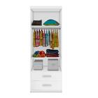 Guarda Roupa Branco Infantil 2 Portas 2 Gavetas Caio Shop Jm