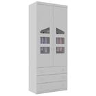 Guarda Roupa Branco Infantil 2 Portas 3 Gavetas Elias Shop Jm