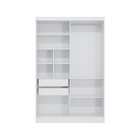 Guarda Roupa Branco 2 Portas Kappesberg 218x143x53cm