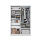 Guarda Roupa Branco 2 Portas Kappesberg 218x143x53cm