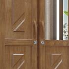 Guarda-roupa Brasil 4 Portas 3 Gavetas Com Espelho Imbuia