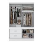 Guarda Roupa Brindisi Branco/rosa/branco