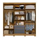 Guarda Roupa Bruna 4 Portas Freijó Cinza Bnn Decor